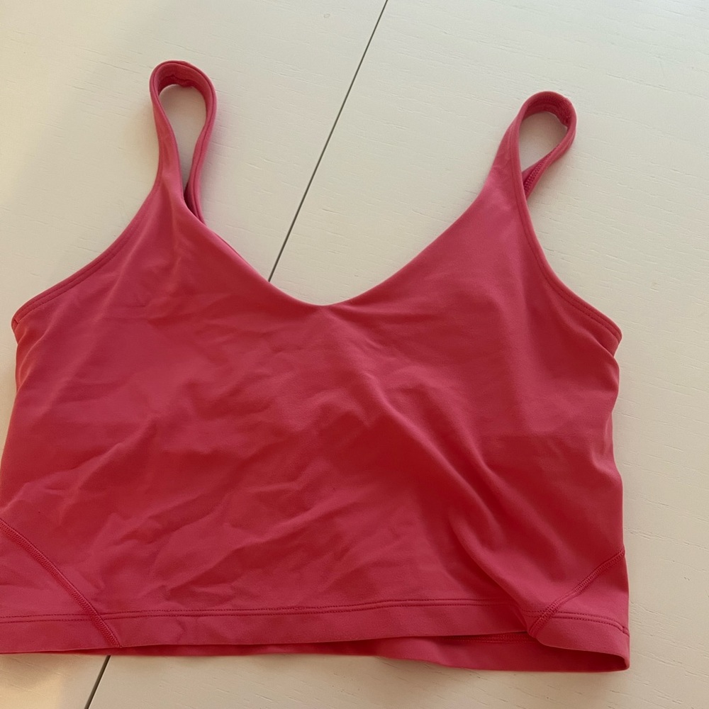 Raspberry cream lululemon align tank size 10 hardly worn